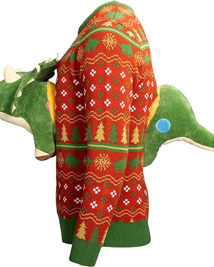 3D Triceratops Dinosaurier-Pullover
