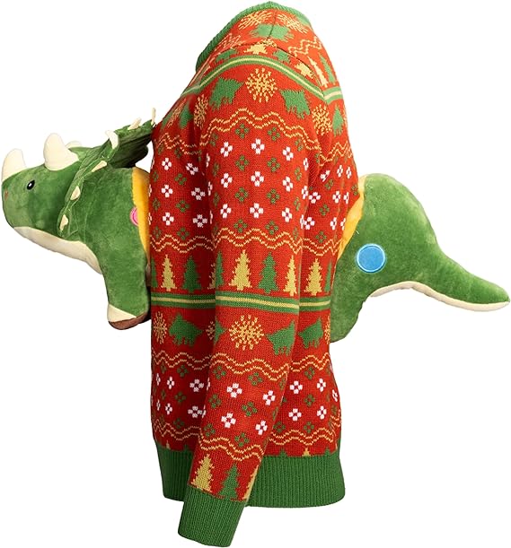 3D Triceratops Dinosaurier-Pullover