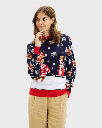 Bringing Christmas Gifts Sweater - Women