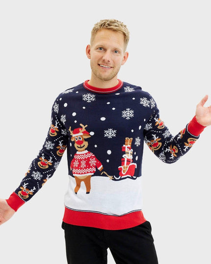 Bringing Christmas Gifts Sweater - Men