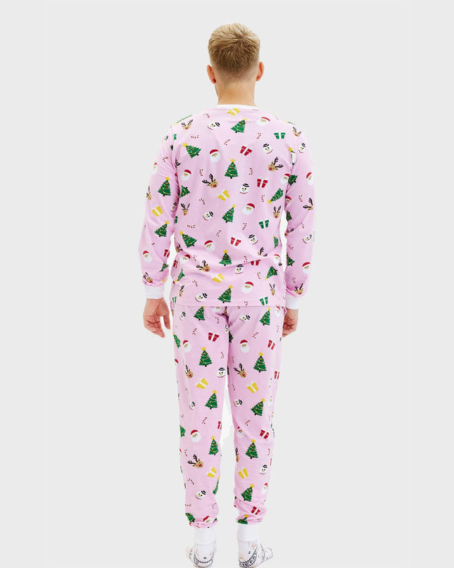 Pinkish Christmas Pajamas for Men - Year-Round Comfort