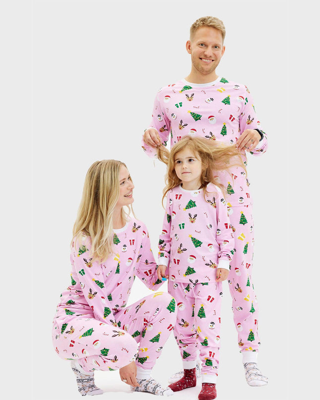 Pinkish Christmas Pajamas for Men - All-Year Comfort