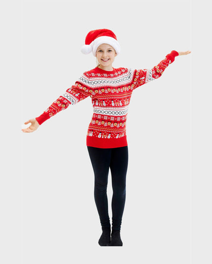 Reindeer Style Red Sweater for Kids