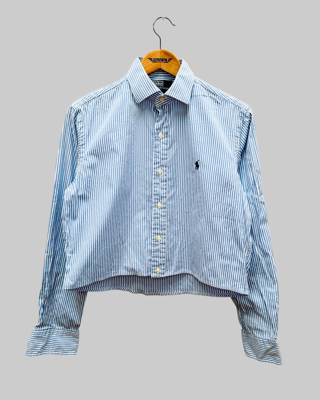 Vintage Reworked Shirt - Striped Crop III