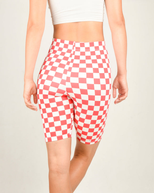 Radhose - Pepita Red Design für aktive Kleidung