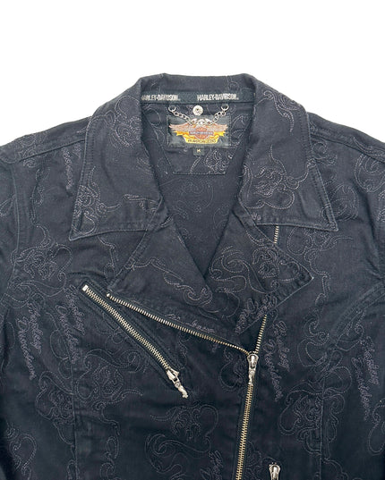 Vintage Harley Davidson bestickte Jacke | Limitierte Auflage