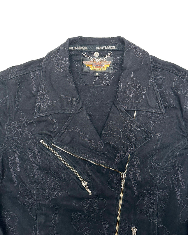 Vintage Harley Davidson bestickte Jacke | Limitierte Auflage