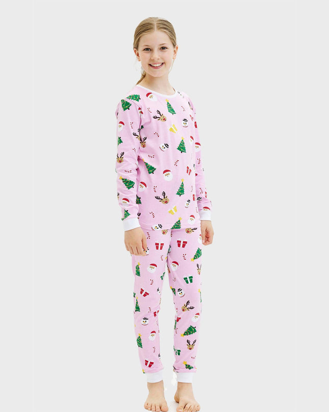 Pinkish Christmas Pajamas for Kids - All-Year Comfort