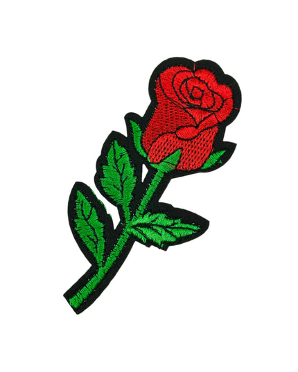 Aufbügelbarer Aufnäher – Rosa Rose IV