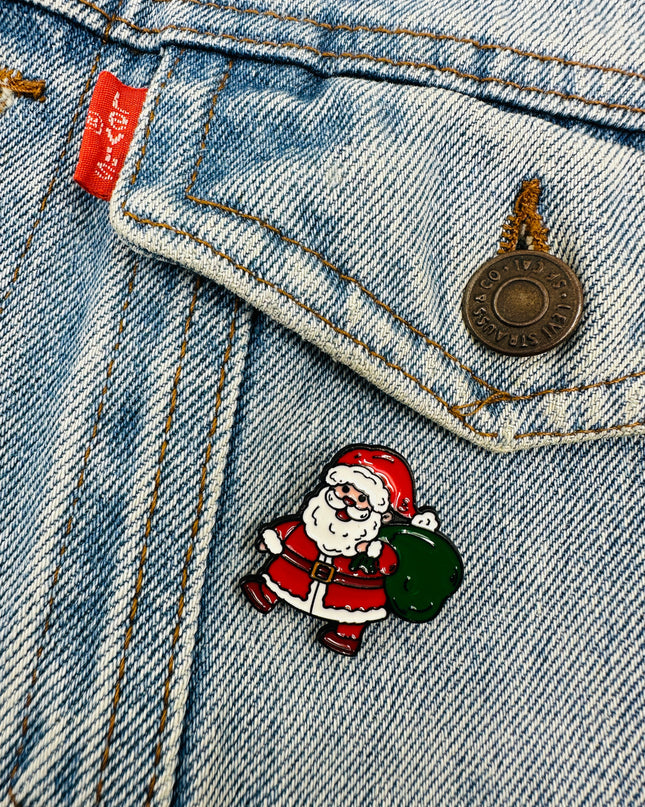 Brooch - Santa with Bag II | Holiday Accessories for Christmas