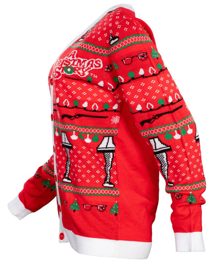 A Christmas Story Leg Lamp Button Up Cardigan