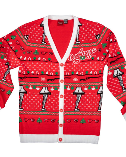 A Christmas Story Leg Lamp Button Up Cardigan