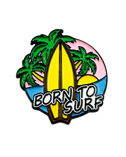 Born to Surf Anstecknadel – Das ideale Accessoire für Surf-Fans