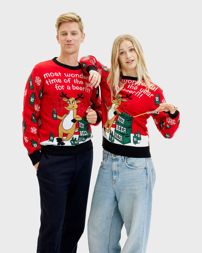 Most Wonderful Time Damen-Wende-Weihnachtspullover