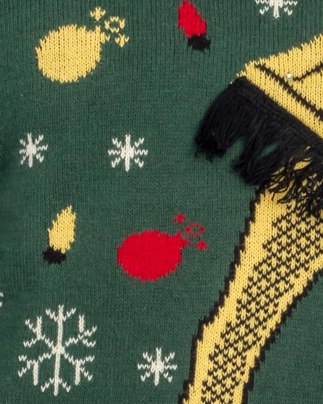 Eine Weihnachtsgeschichte: Zerbrechliche Beinlampe, LED-Pullover