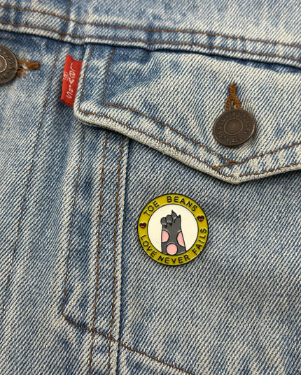 Zehenbohnen-Anstecknadel – Niedliches Accessoire für Katzenliebhaber