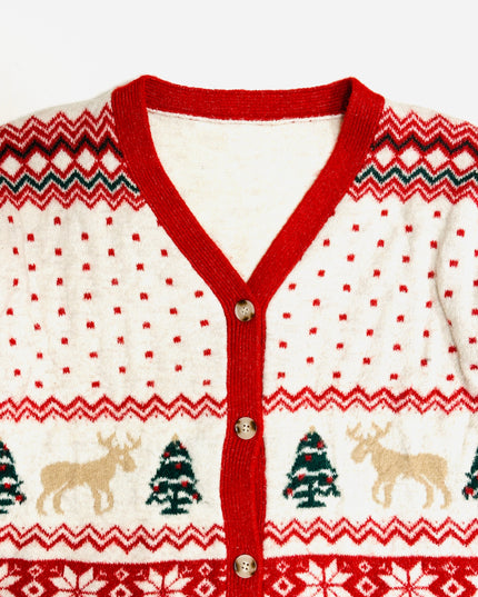 Vintage-Weihnachtspullover – Kuschelige Strickjacke | Tags: Weihnachten