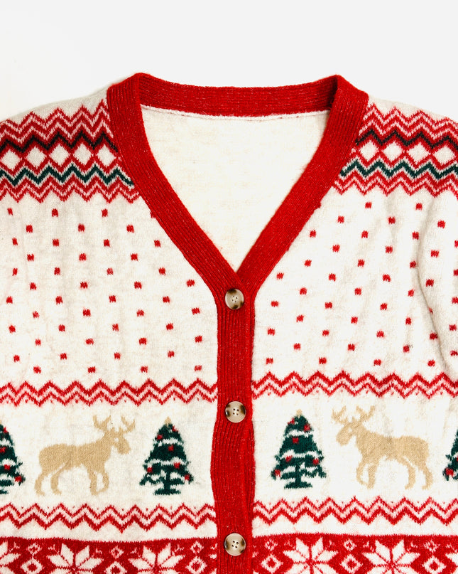 Vintage-Weihnachtspullover – Kuschelige Strickjacke | Tags: Weihnachten