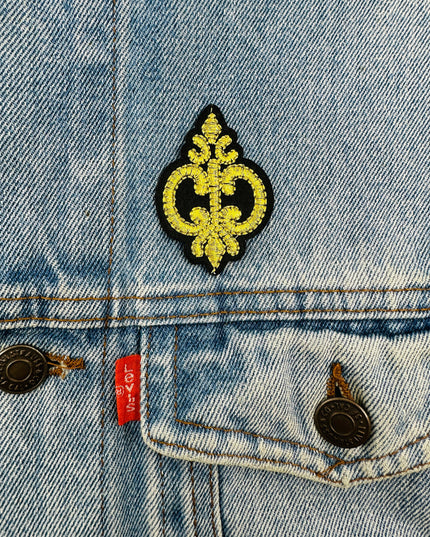 Badge V Iron-On Patch