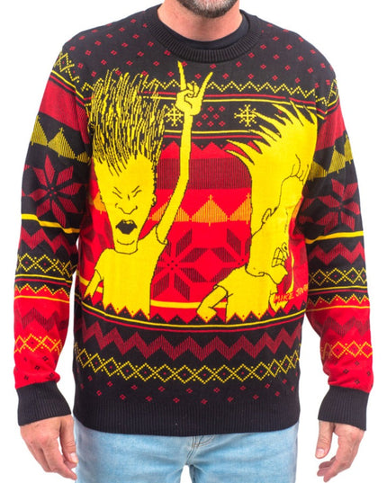 Beavis und Butthead Rock and Roll Ugly Sweater