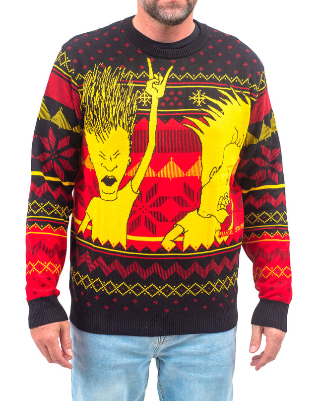 Beavis und Butthead Rock and Roll Ugly Sweater
