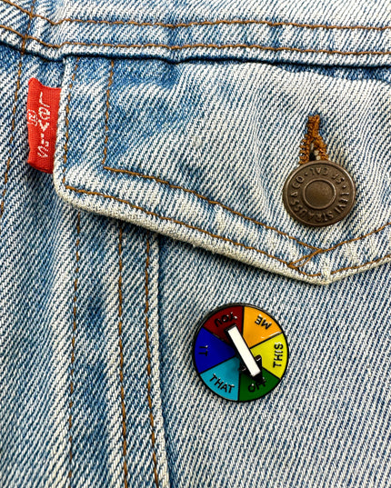 LGBTQ Wheel Enamel Pin Badge