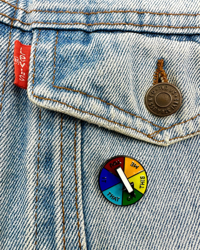 LGBTQ Wheel Enamel Pin Badge