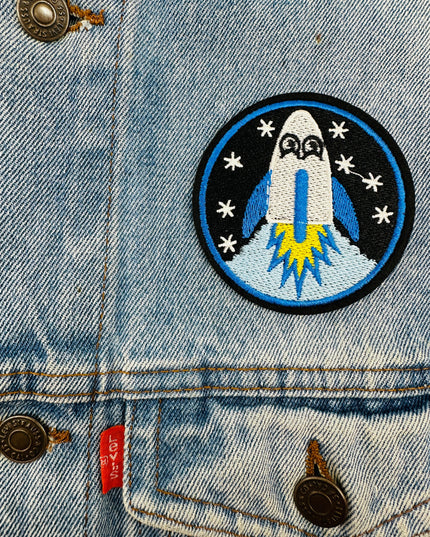 Rocket Launch Iron-On Patch