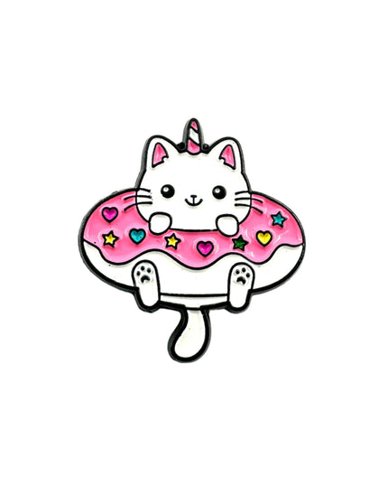 Donut-Einhorn-Katzen-Anstecknadel | Tags: Accessoires