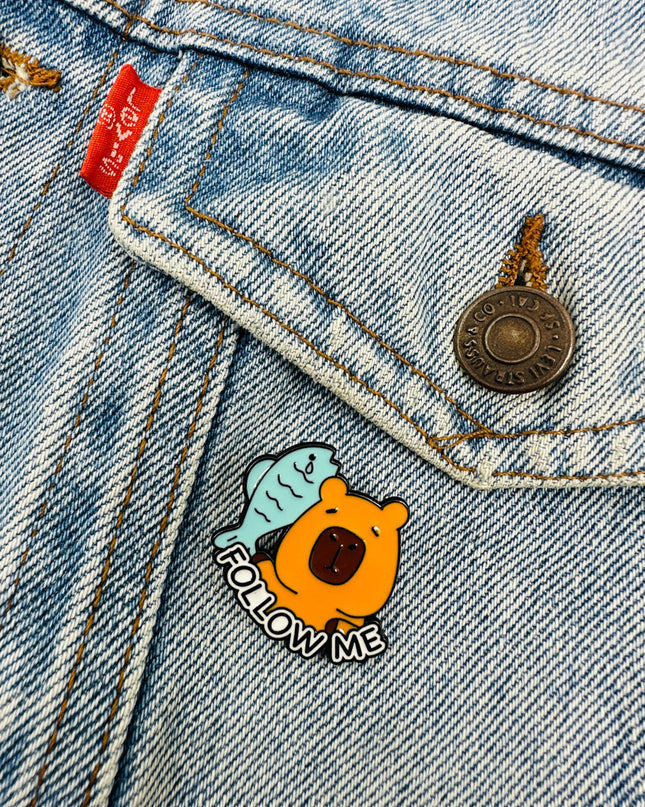 Brosche – Capybara XIV | Pyjama-Accessoires für die ganze Familie