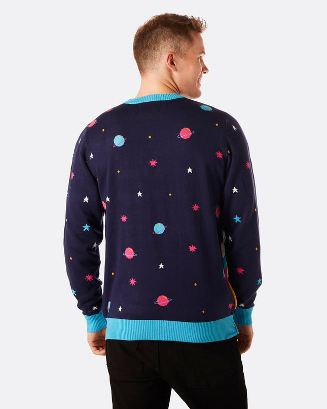 Herren-Weihnachtspullover „Believe“