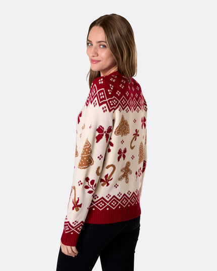 Women's Gingerbread Christmas Sweater