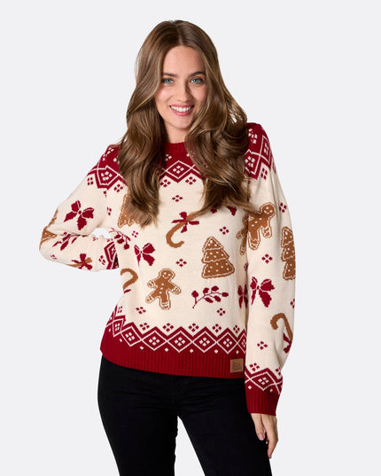 Women's Gingerbread Christmas Sweater