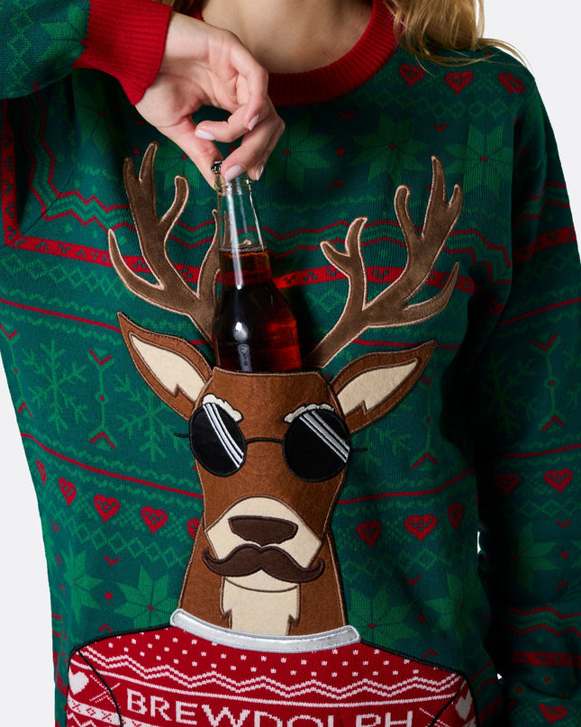 Women's Brewdolph Christmas Sweater