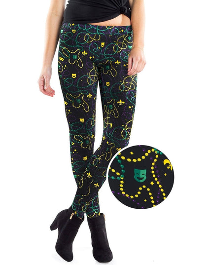 Black Beaded Leggings