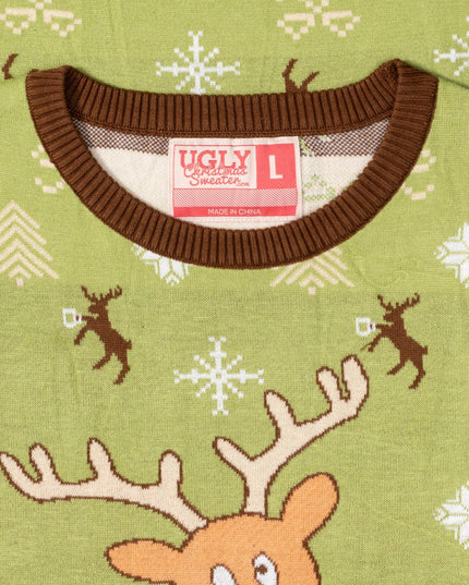 Blitzen Drunk Funny Adult Ugly Christmas Sweater