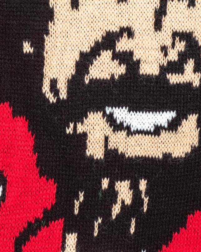 Bob Ross Pullover „Fröhliche kleine Weihnachtsbäume“