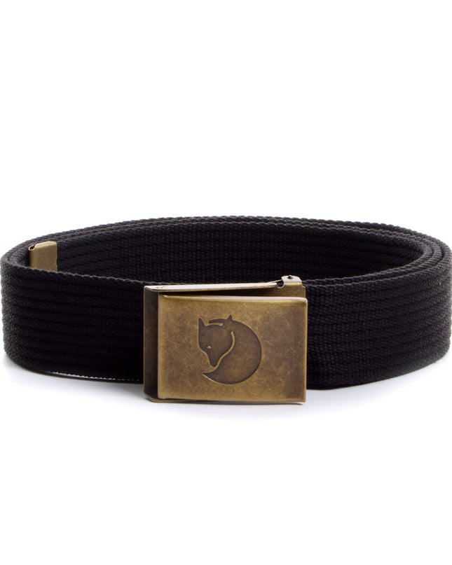 Fjällräven Messinggürtel – Elegantes Schwarz