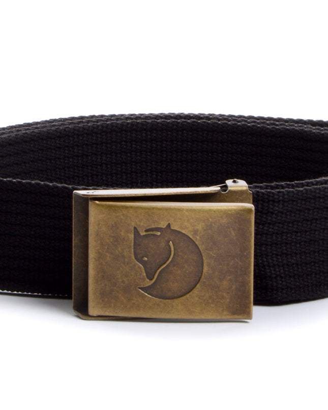 Fjällräven Messinggürtel – Elegantes Schwarz