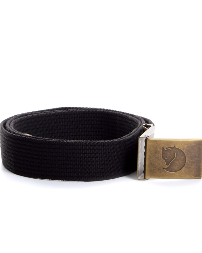 Fjällräven Messinggürtel – Elegantes Schwarz