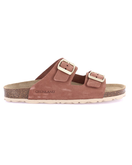 Grünland Rosa Antico Double Strap Women's Slippers