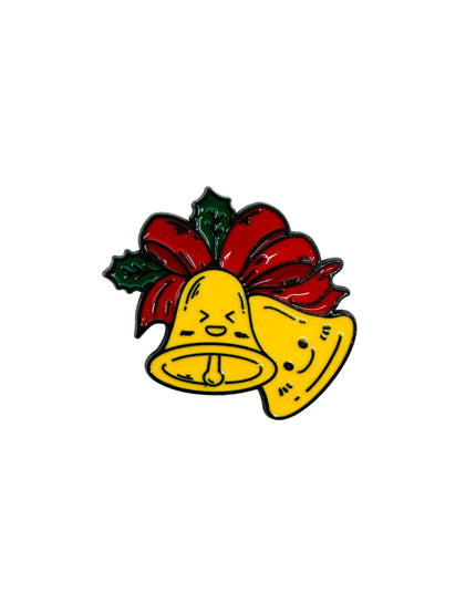 Brosche – Glöckchen-Emoji | Festliche Accessoires für Weihnachten