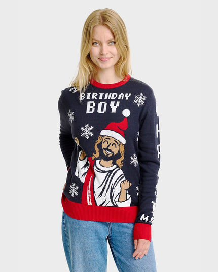 Weihnachtspullover für Damen zum Geburtstagskind