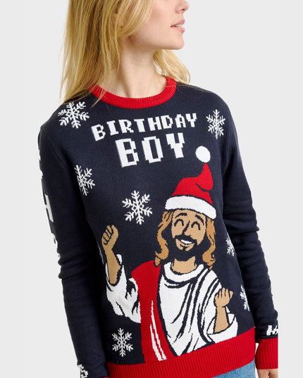 Weihnachtspullover für Damen zum Geburtstagskind