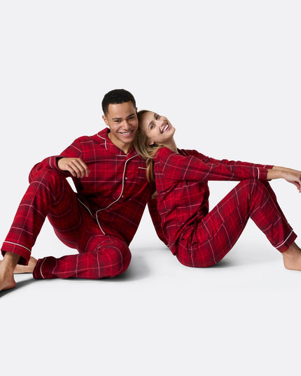 Red Flannel Christmas Pyjamas Family