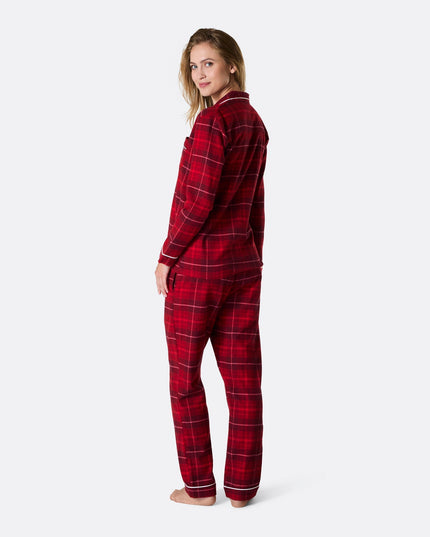 Women's Red Flannel Christmas Pajamas