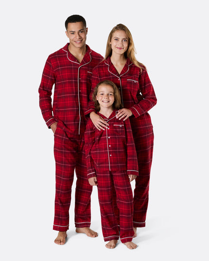 Men's Red Flannel Christmas Pyjamas