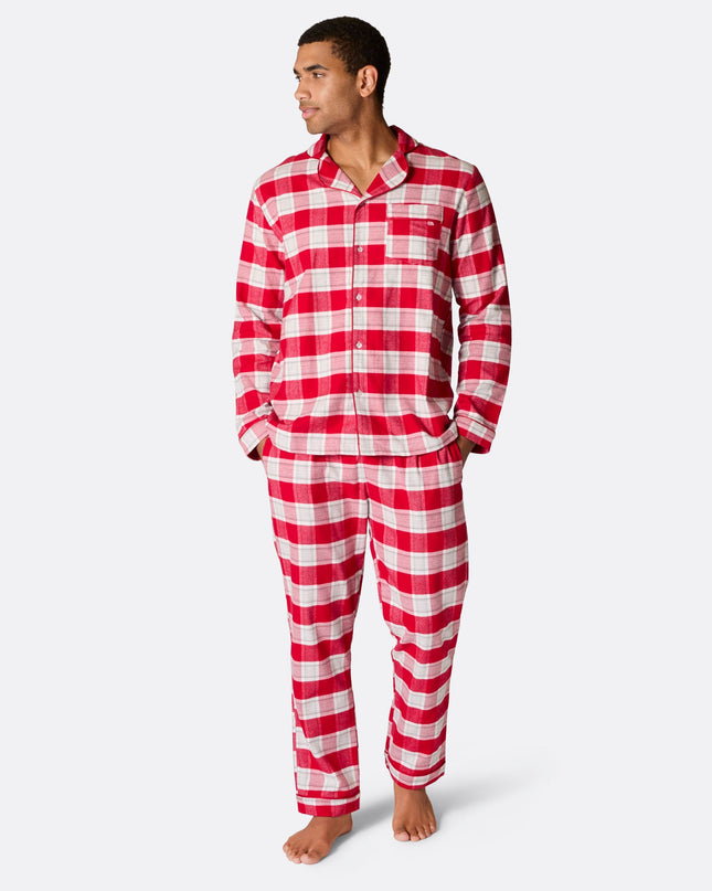 Red Flannel Christmas Pajamas for Men