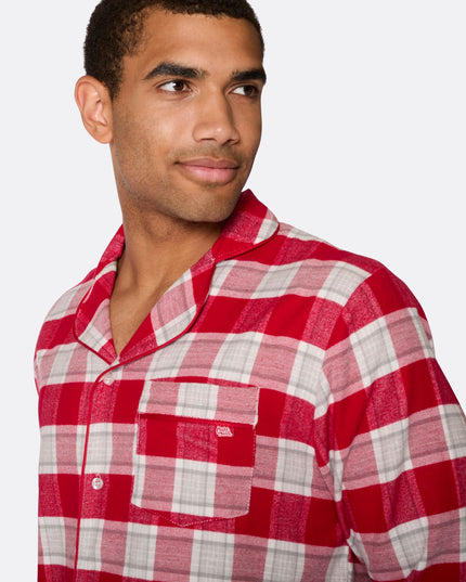 Red Flannel Christmas Pajamas for Men