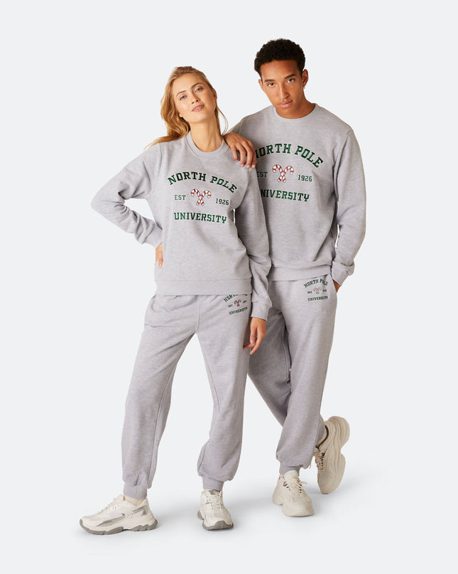 Weihnachts-Sweatshirt-Set der North Pole University für Herren
